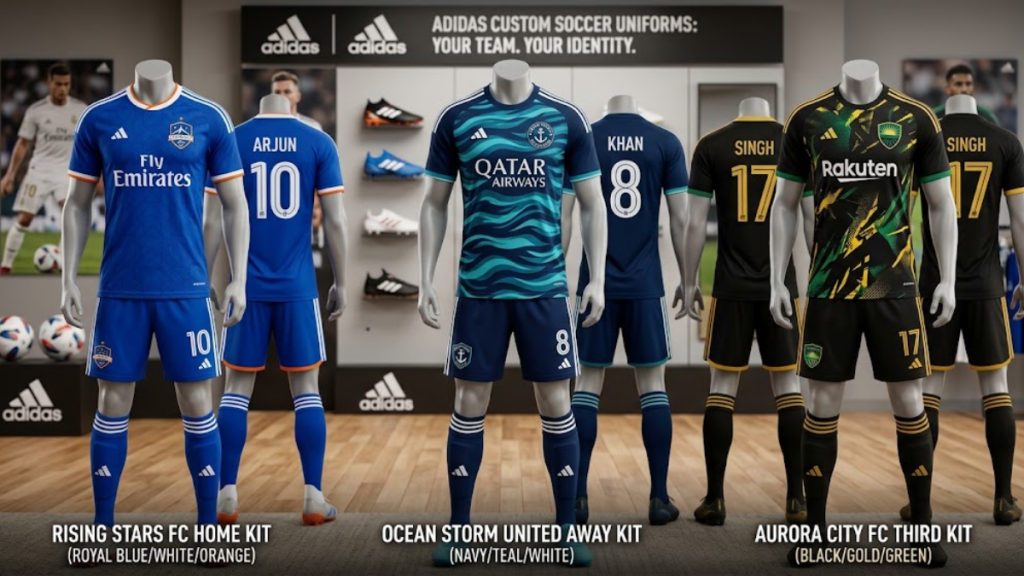 Adidas Soccer Uniforms Custom
